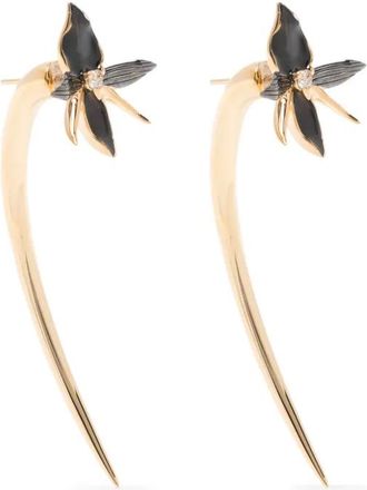 Shaun Leane Orecchini a cerchio con diamanti - Oro