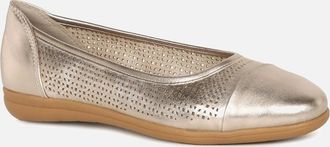 Soft Line Womens Starling Womens Ballet Pumps - Gold - Size: 5