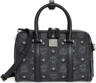 MCM Aren Barrel Bag in Dark Grey at Nordstrom Rack