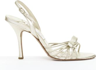Jimmy Choo London Essence nappa leather bow sandals