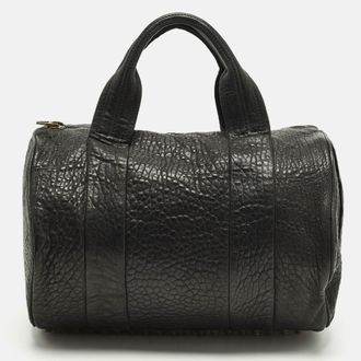 Alexander Wang Rocco Black Leather Satchel