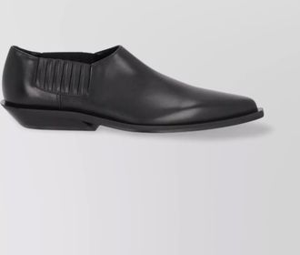 Ann Demeulemeester pointy micro heel cowboy shiny calf