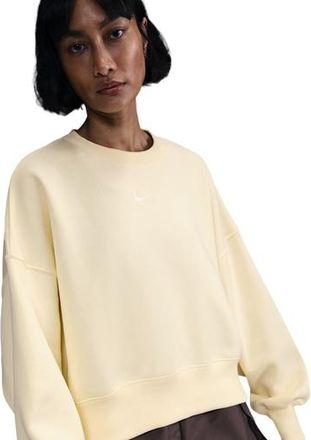 Nike Womens NSW Style Fleece Crew OOS - Sail/Alabaster Size XXL