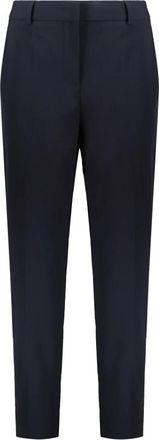 Moschino Broeken, Dames, Blauw, S, Polyester, Slim Cropped Broeken