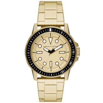 A|X Armani Exchange Classic Quartz Gold Dial Mens Watch AX1854