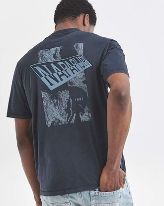 Napapijri Aren Graphic T-Shirt - Navy