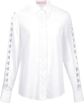 Silvia Tcherassi Idris blouse met uitgesneden details - Wit