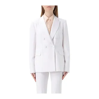 Liu Jo Blazers, female, White, Size: L Tailored DoubleBreasted Blazer