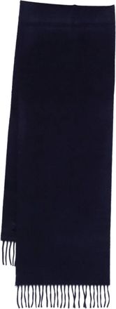 Begg x Co plain fringed scarf - Blauw