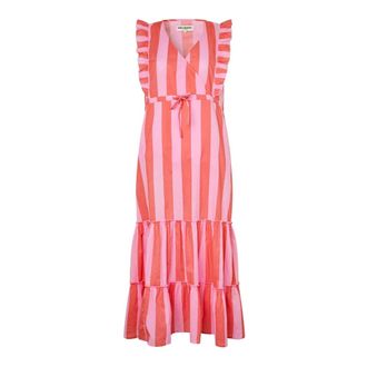 Lollys Laundry Wikkeljurk - Dames - Wikkelkleedje - Roze - M - Kleedjes