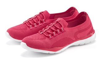 Lascana Sneaker LASCANA Slipper, Halbschuh, Damen, Gr. 35, pink, Obermaterial: 100% Textilmaterial. Decksohle: 100% Textilmaterial. Futter: 100% Textilmateria