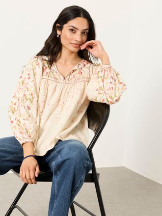 Fat Face FatFace Tandy Multi Peaches Petite Blouse