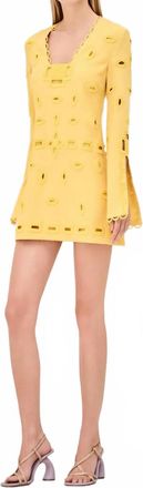 Alexis Eulia Mini Dress In Yellow
