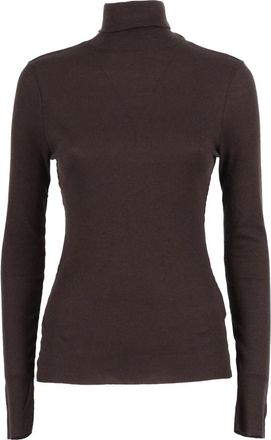 Majestic Filatures Turtleneck - Dames - Coltruien - Bruin - S - Truien & Vesten