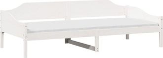 vidaXL Cama Sin Colch&oacute;n Madera Maciza De Pino Blanca 80x200 Cm Vidaxl