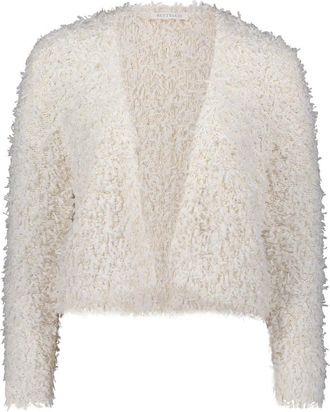 Betty & Co Truien & Vesten, Dames, Wit, 3Xl, Gebreid Vest zonder Sluiting