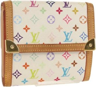 Louis Vuitton Pre-owned Canvas Portemonnee - Dames - Vintage Accessoires - Wit - ONE Size - Vintage