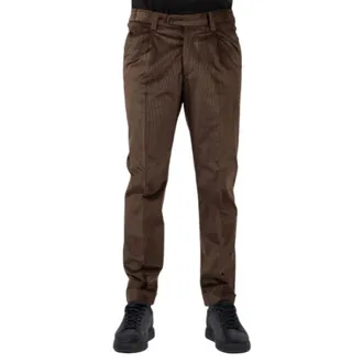 Hindustrie Amalfi Slim-fit Broeken - Heren - Broeken - Bruin - Maat: M
