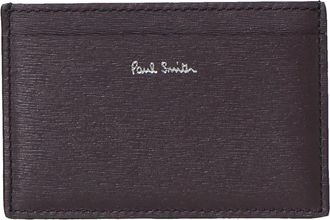 Paul Smith Straw-Grain Creditcardhouder - Heren - Portefeuilles - Rood - ONE Size - Leer - Accessoires