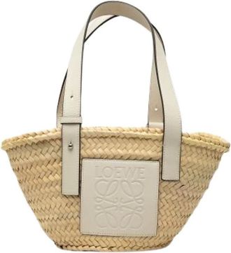 Loewe Pre-owned Tote Bag - Dames - Vintage Shopper - Beige - ONE Size - Leer - Vintage