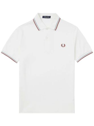 Fred Perry The Twin Tipped poloshirt - Wit
