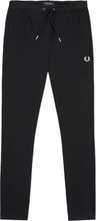 Fred Perry Loopback Trainingsbroeken - Heren - Sweatpants - Zwart - XL - Katoen - Broeken