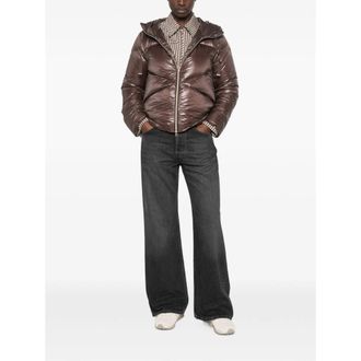 Herno Quilted Silk-Cashmere Down Jacket - Brown