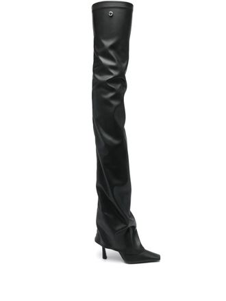 The Attico 95mm Robin OTK thigh-length boots - Black