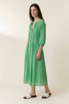 Leon & Harper Roudy Dress In Green