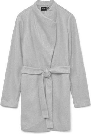 Vero Moda Nora Brushed Sweater Coat in Light Grey Melange at Nordstrom Rack, Size Xx-Large