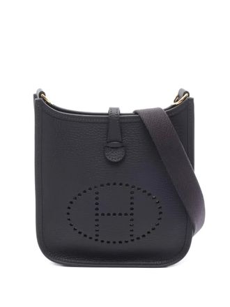 Hermès 2025 Evelyn TPM Amazon Caban perforated mini bag - women - Leather - One Size - Blue