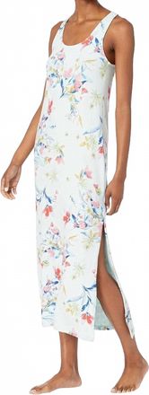 PJ Salvage Floral Budding Bouquet Dress In Aqua