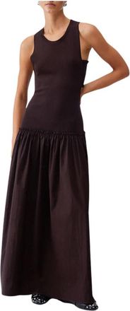 Liu Jo Wa 6466 Ms 55N Jurk - Dames - Maxi kleedjes - Bruin - M - Kleedjes