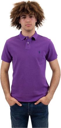 Ralph Lauren Short Sleeve Slim Fit Polo - Heren - Polos - Paars - M - Tops