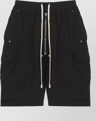 Rick Owens cotton cargo bermuda shorts