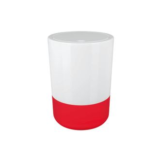 Spirella Papelera Basculante De Ba&ntilde;o Moji 5l Rojo Y Blanco Spirella