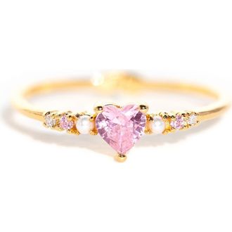 Girls Crew Heart is Full Ring in Gold at Nordstrom, Size 6