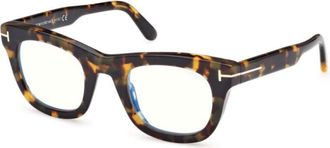 Tom Ford Mens Black Square Eyeglass Frames FT5872-B 055