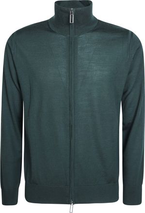 Paolo Pecora Zip-Up High-Collar Cardigan