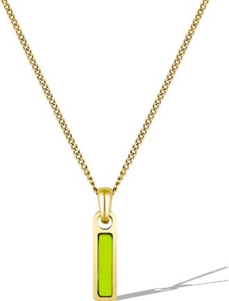 Vincero Mens Birthstone Pendant Necklace in Gold - August at Nordstrom