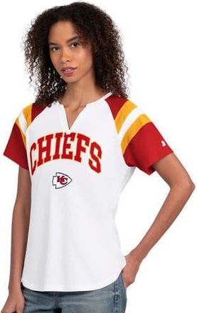 Starter Womens Starter White Kansas City Chiefs Game On Notch Neck T-Shirt at Nordstrom, Size Medium