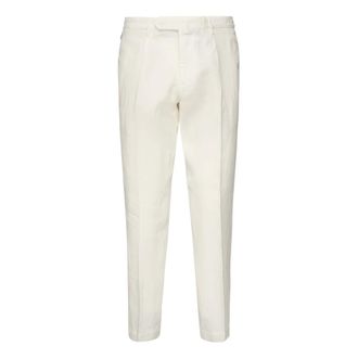 Santaniello Broeken, Heren, Beige, S, Beige Broek met Voorplooien