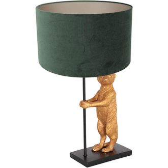 Steinhauer Anne Lighting - L&aacute;mpara De Mesa - Animaux - Negro - Metal Velours