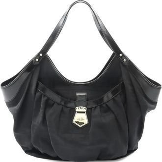 Fendi 2010 Zucca FF-pattern shoulder bag - Black