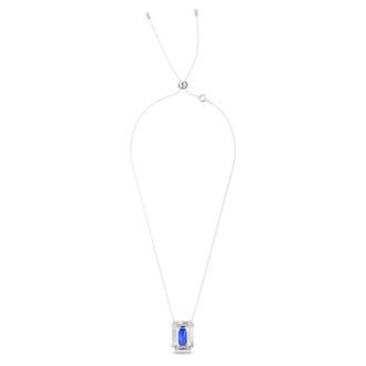 Swarovski Chroma Octagon Blauwe Ketting - Dames - Kettingen - Veelkleurig - ONE Size - Accessoires