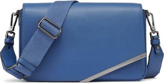 Calvin Klein Women Organizational Crossbody Ria Shoulder Bag with Organization Flap, Denim, One Size
