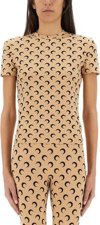 Marine Serre T-Shirt Moon-Donna