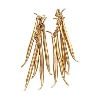 Jacquemus Bean Charm Oorbellen - Dames - Oorbellen - Geel - ONE Size - Accessoires