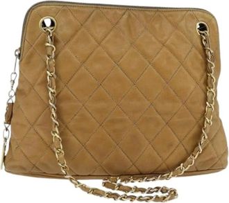 Chanel Pre-owned Shoulder Bags, female, Brown, Size: ONE SIZE Pre-owned Vintage Shoulder Bag