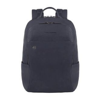 Piquadro Clear Blue Small Computer and iPad Backpack - male - Piquadro - Backpacks - Blue - ONE SIZE - Bags
